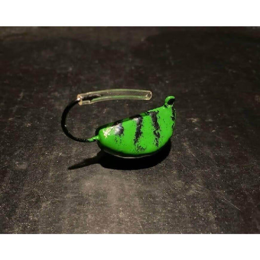 10 Dark Green Tog / Blackfish Jigs Tiger Stripe From 1/2oz To 4oz W/ Ultra Point Black Nickel Hooks - Jigs Tackle