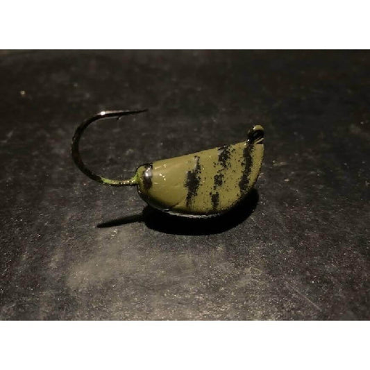 10 Drab Green Tog / Blackfish Jigs Tiger Stripe From 1/2oz To 4oz W/ Ultra Point Black Nickel Hooks - Jigs Tackle