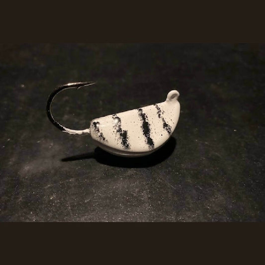 10 White Tog / Blackfish Jigs Tiger Stripe From 1/2oz To 4oz W/ Ultra Point Black Nickel Hooks - Jigs Tackle