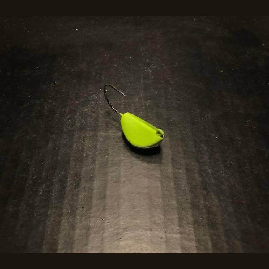 10 Glow Green Chartreuse Tog / Blackfish Jigs From 1/2oz To 4oz W/ Ultra Point Black Nickel Hooks - Jigs Tackle