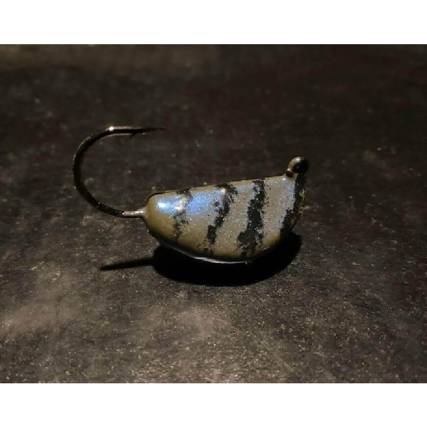 10 Green / Blue Pearl Tog / Blackfish Jigs Tiger Stripe From 1/2oz To 4oz W/ Ultra Point Black Nickel Hooks - Jigs Tackle