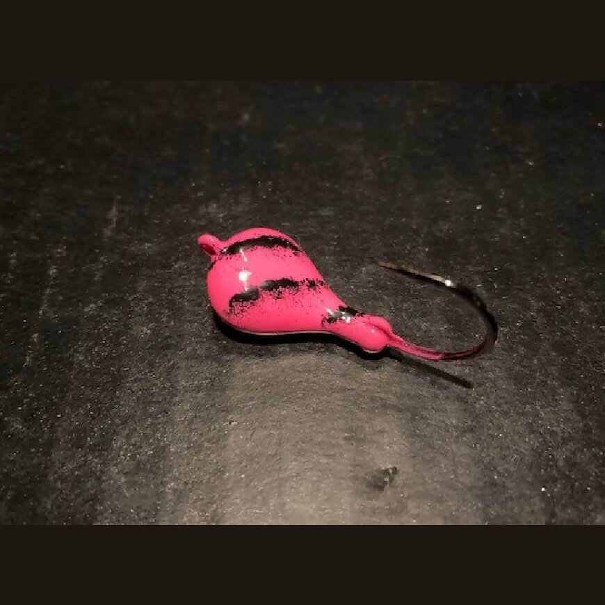 10 Hot Pink Sparkie Tiger Stripe Jigs Tog 1/4oz, to 1.5oz With Blk Nickel Ultra Point Hks - Jigs Tackle