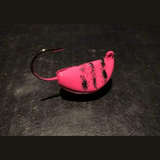 10 Hot Pink Tog / Blackfish Jigs Tiger Stripe From 1/2oz To 4oz W/ Ultra Point Black Nickel Hooks - Jigs Tackle