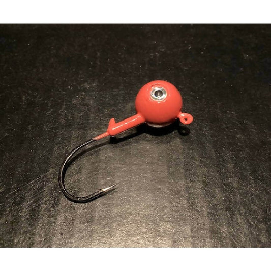 10 Pack Salmon Fluke / Flounder Gulp Ball Jigs W/ 3 - D Eyes from 3/4oz to 10oz Black Nickel Hooks - Jigs Tackle