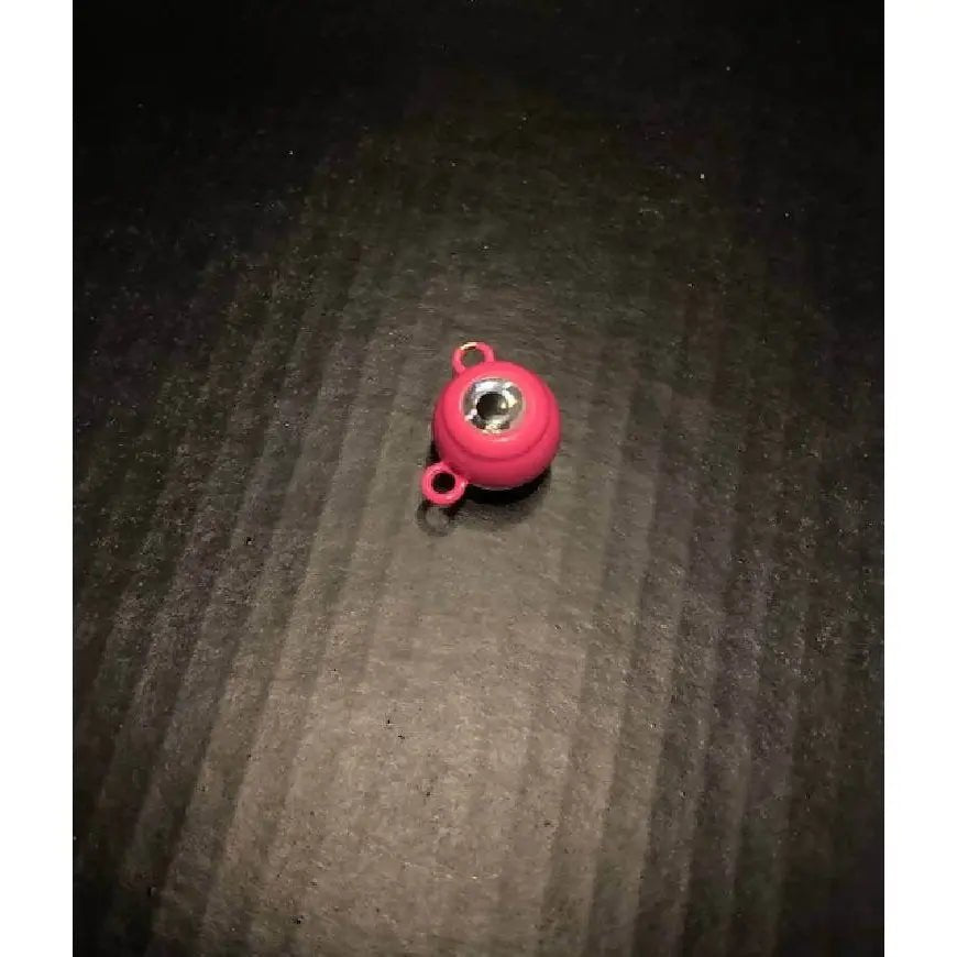 10 Painted Fluke Ear Balls Flounder Jig Head from 2oz to 8oz With 3 - D Eyes - Jigs Tackle