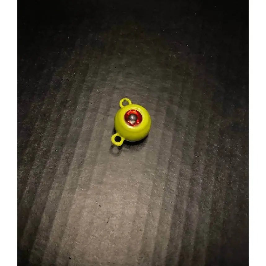 10 Painted Fluke Ear Balls Flounder Jig Head from 2oz to 8oz With 3 - D Eyes - Jigs Tackle