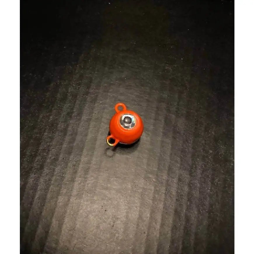 10 Painted Fluke Ear Balls Flounder Jig Head from 2oz to 8oz With 3 - D Eyes - Jigs Tackle