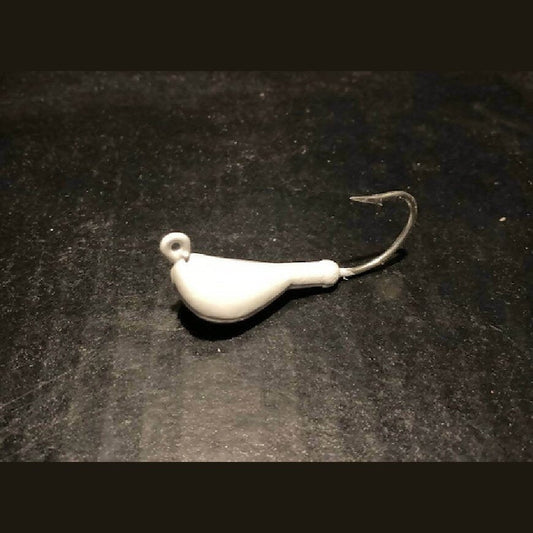 10 White Banana Jigs Tog Blackfish from 1/8oz to 2oz With Mustad Duratin Hooks - Jigs Tackle