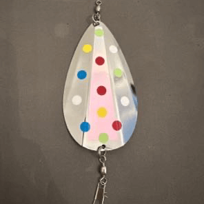 4.5” Wonder Bread Silver Archer Dodger - Little Captains Kokanee Tackle