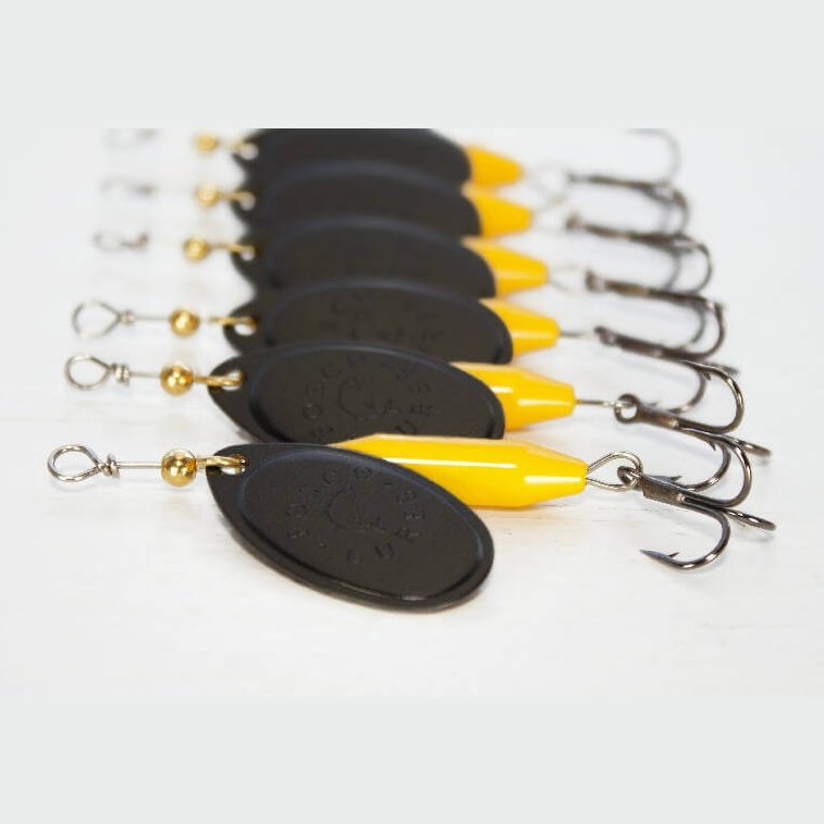 Yellow Spinner • Black Blade • #3-Crafty Fisherman