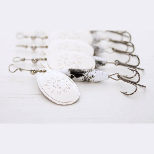 Black Molly Spinner • Nickel Blade • #3 by Fosco Fishing Lures - Fishing,Hand Made,Tackle