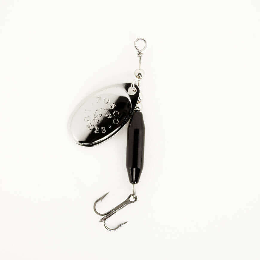 Black Spinner • Nickel Blade • #3-Crafty Fisherman