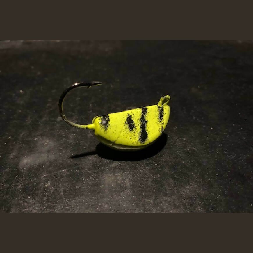 10 Yellow Chartreuse Tog / Blackfish Jigs Tiger Stripe From 1/2oz To 4oz W/ Ultra Point Black Nickel Hooks-Crafty Fisherman