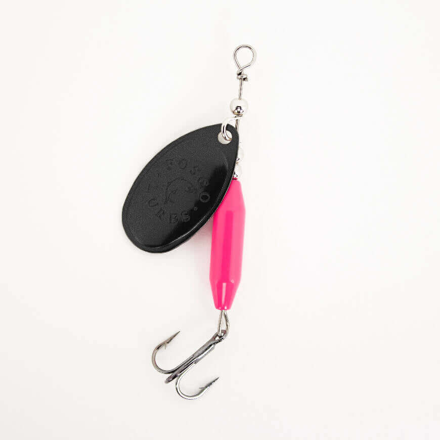 Pink Spinner • Black Blade • #3-Crafty Fisherman