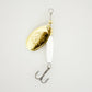 White Spinner • Polished Brass Blade • #3-Crafty Fisherman