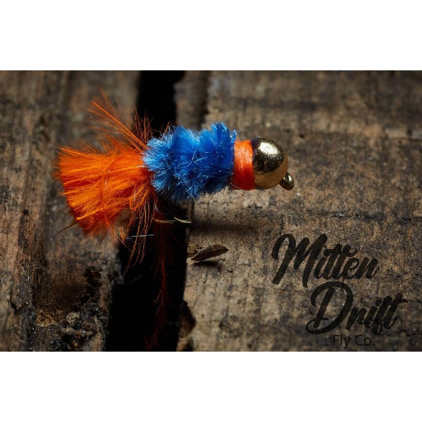 Size 14 Blue Blowtorch by Mitten Drift Fly Co. - blowtorch,blue,Fishing,Fishing Flies,Fly fishing,Hand Made,hand tied,Made in Michigan,produces,size,Tackle