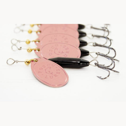 Black Spinner • Copper-printed Blade • #3 by Fosco Fishing Lures - Fishing,Hand Made,Tackle