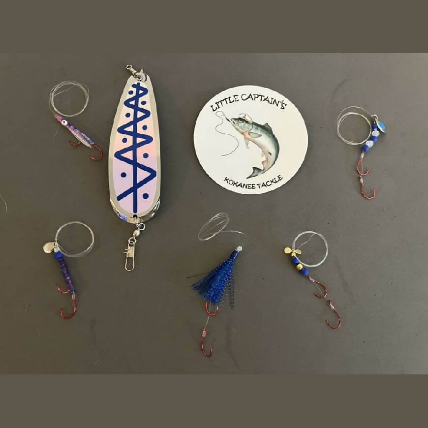 Neon Blue Kokanee Kit-Crafty Fisherman