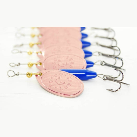 Blue Spinner • Copper-printed Blade • #3 by Fosco Fishing Lures - bestsellers-resort,Fishing,Hand Made,Tackle