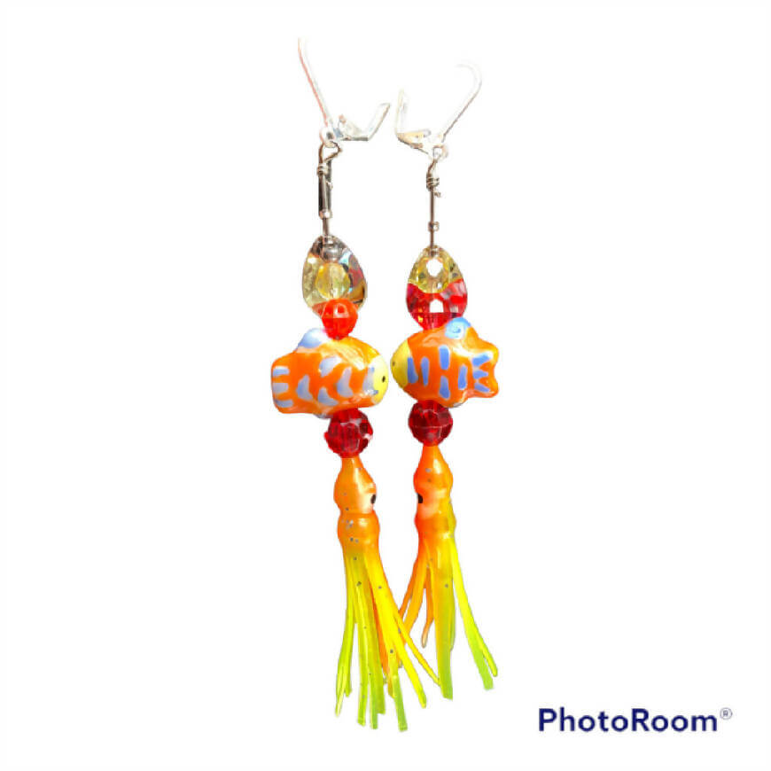A-Luring Earrings by God Scent Fishing - A-Luring Earrings,Fishing,Hand Made,Tackle