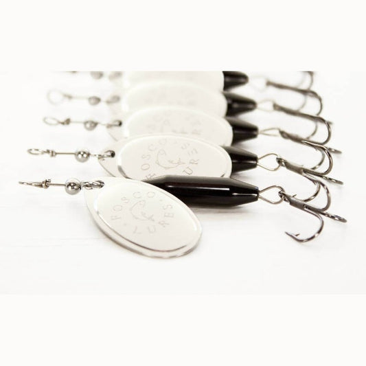 Black Spinner • Nickel Blade • #3 by Fosco Fishing Lures - Fishing,Hand Made,Tackle