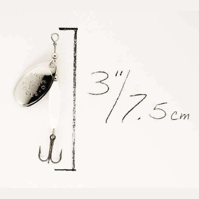 White Spinner • Nickel Blade • #3 by Fosco Fishing Lures - bestsellers-resort,Fishing,Hand Made,Tackle