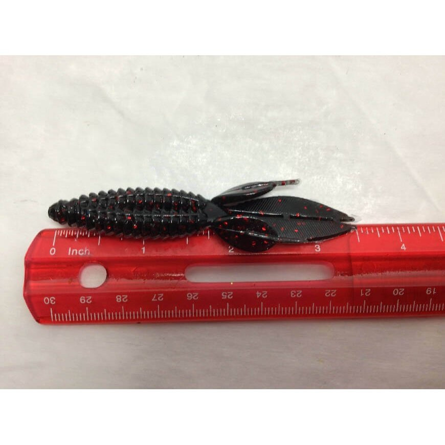 Black and Red Little Rive Bug by Spit or Swallow Tackle - Fishing,Hand Made,Tackle