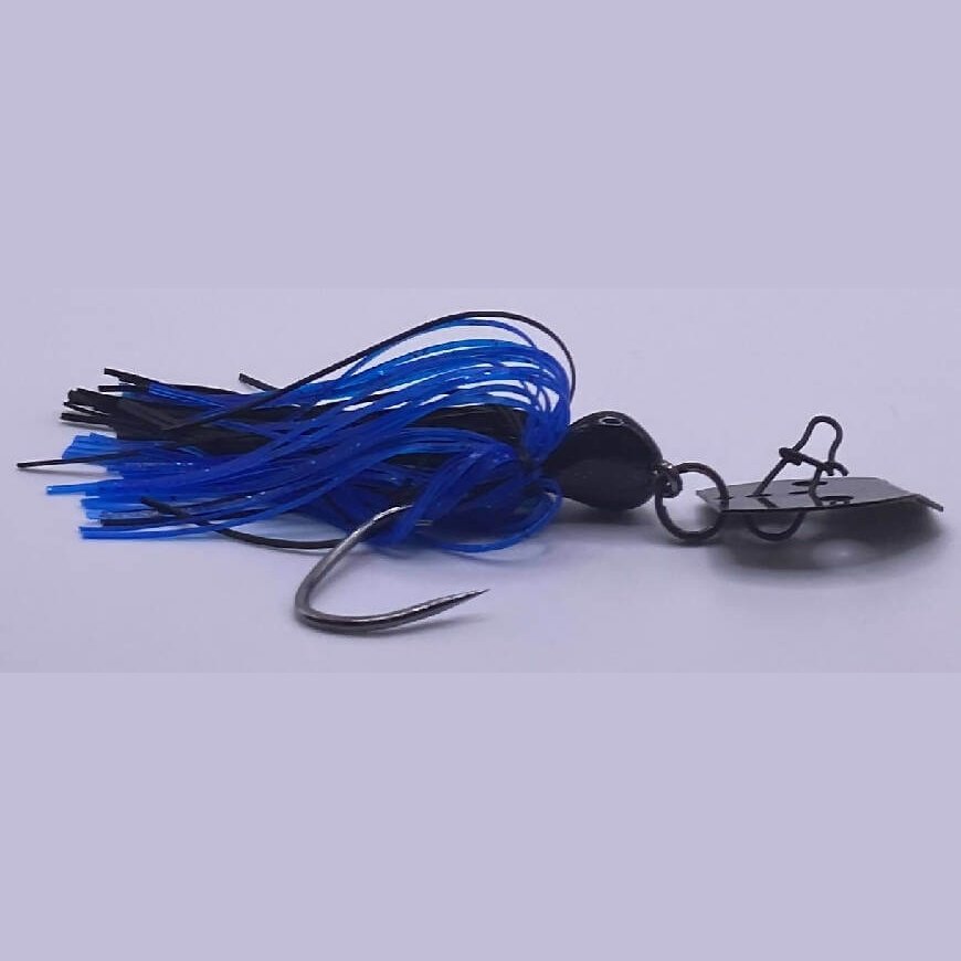 Black & Blue Bladed Jig-Crafty Fisherman