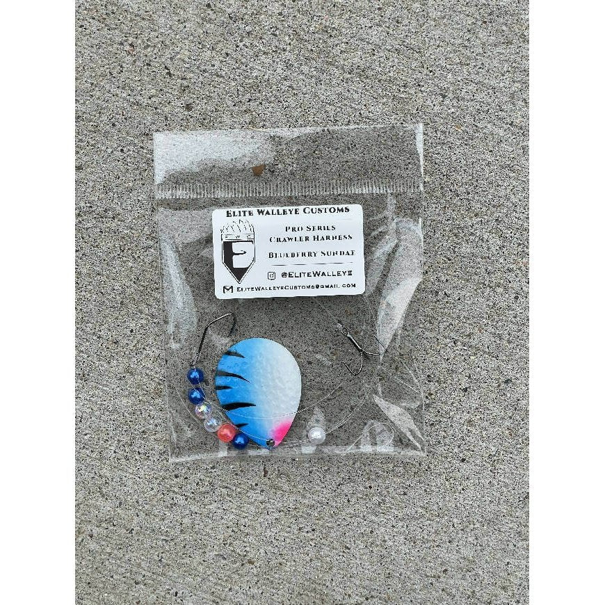 Elite Pro Series Crawler Harness by Elite Walleye Customs - Blade,Crawler,Crawler Harness,Fishing,Hand Made,Live Bait,Nightcrawler,Spinner,Tackle,Walleye