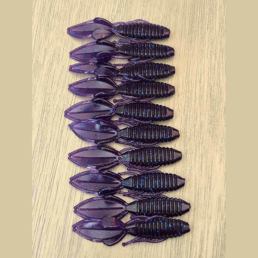 Electric Blue - Craws by Robichaud’s Custom Baits - bait,craws,crayfish,fish,Fishing,Hand Made,rcb,soft plastic,Tackle