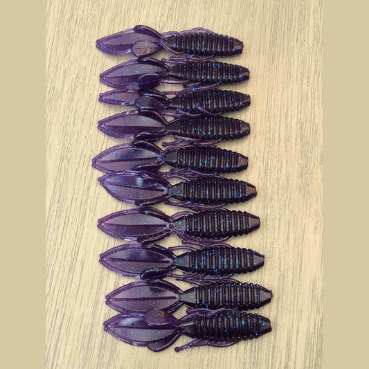 Electric Blue - Craws by Robichaud’s Custom Baits - bait,craws,crayfish,fish,Fishing,Hand Made,rcb,soft plastic,Tackle