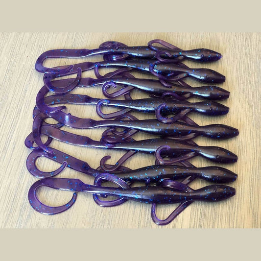 Electric Blue - Lizards by Robichaud’s Custom Baits - bait,blue,electric,fish,Fishing,Hand Made,lizards,rcb,soft plastic,Tackle