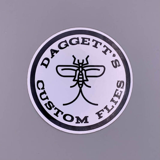 Daggett’s Custom Flies Sticker-Crafty Fisherman