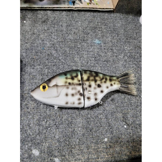 Cedar Crappie Glidebait by A.M. Anglers - black crappie,cedar,crappie,custom,Fishing,glide bait,glidebait,Hand Made,hardbait,swim bait,swimbait,Tackle