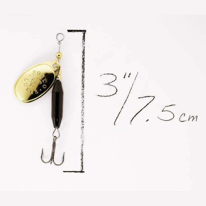 Black Spinner • Polished Brass Blade • #3 by Fosco Fishing Lures - bestsellers-resort,Fishing,Hand Made,Tackle