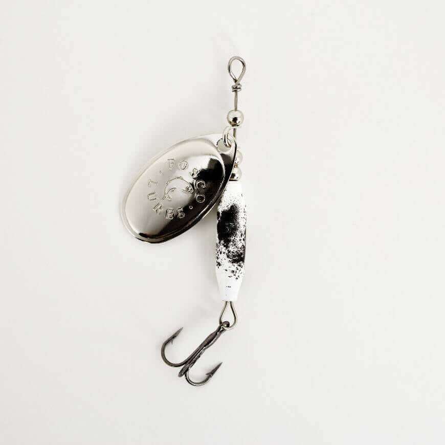 Black Molly Spinner • Nickel Blade • #3-Crafty Fisherman