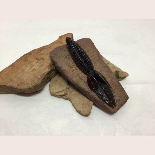 Black and Red Little Rive Bug by Spit or Swallow Tackle - Fishing,Hand Made,Tackle