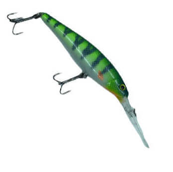 Custom Berkley Flicker Minnow 7 - UV Perch by Elite Walleye Customs - Bass,Berkley,Casting,Crankbait,Custom,Fishing,Flicker,Flicker Minnow,Flicker Shad,Hand Made,Tackle,Trolling,Walleye