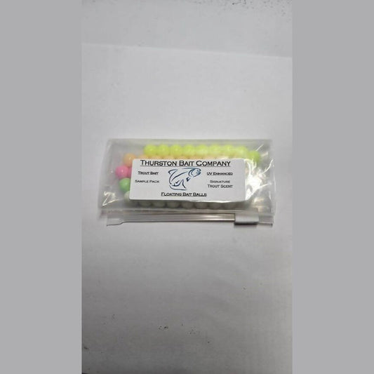 Floating Bait Balls Sample Pack by Thurston Bait Company - bait,balls,Fishing,floating,Hand Made,sample,strand,Tackle
