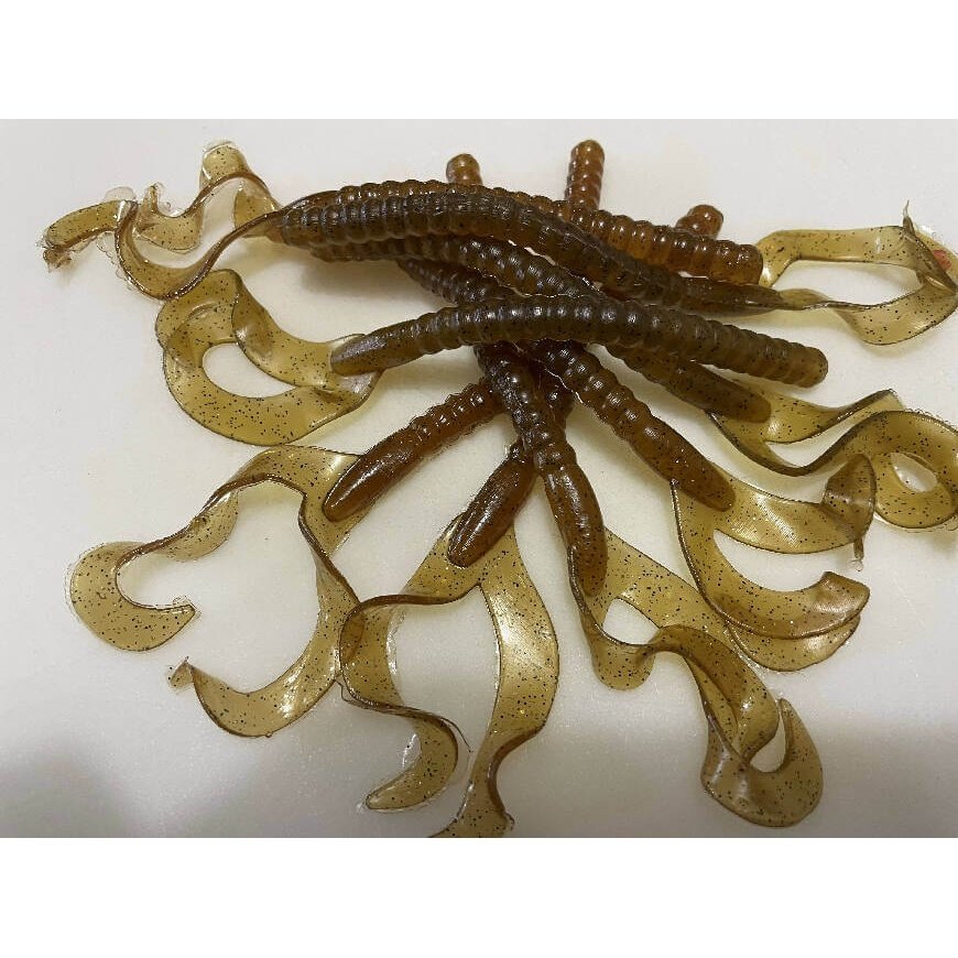 Versatile Bait Dual Tail Bundle by Kujawa Baits - 7 inch,bait,dual,durable,Fishing,Hand Made,made in usa,plastic worms,Tackle,tail,time,versatile,Versatile bait,worms