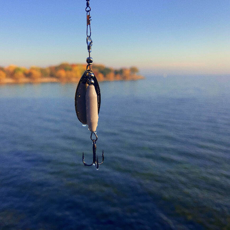 White Spinner • Nickel Blade • #3 by Fosco Fishing Lures - bestsellers-resort,Fishing,Hand Made,Tackle