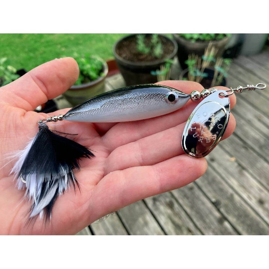 Minnow • Fathead • Nickel Blade • #4 by Fosco Fishing Lures - bestsellers-resort,Fishing,Hand Made,Tackle