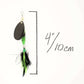 Bullfrog Spinner • Black Blade • #3 • Dressed-Crafty Fisherman