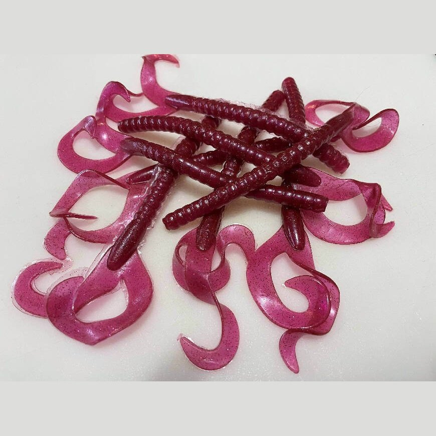 Versatile Bait Dual Tail Bundle by Kujawa Baits - 7 inch,bait,dual,durable,Fishing,Hand Made,made in usa,plastic worms,Tackle,tail,time,versatile,Versatile bait,worms