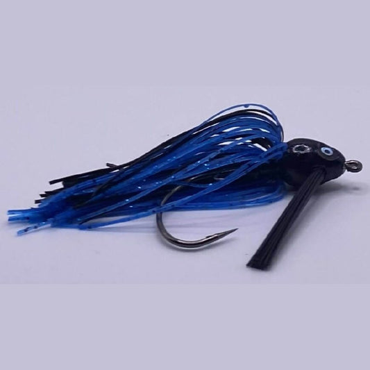 Black and Blue Swim Jig-Crafty Fisherman