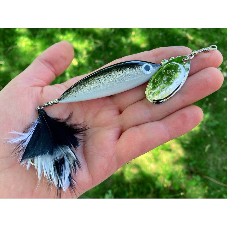 Minnow • Fathead • Nickel Blade • #4 by Fosco Fishing Lures - bestsellers-resort,Fishing,Hand Made,Tackle