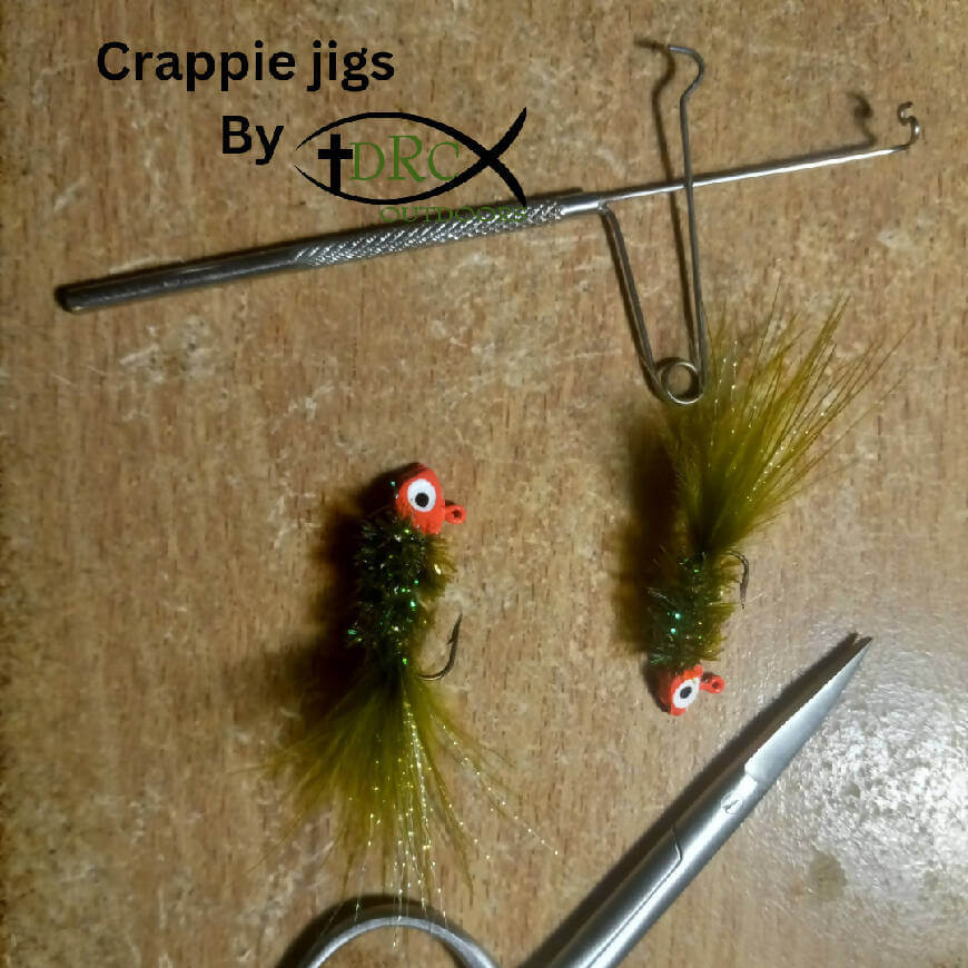 Hand tied Crappie jig 1/32 by DRC Outdoors - Fishing,Hand Made,Tackle