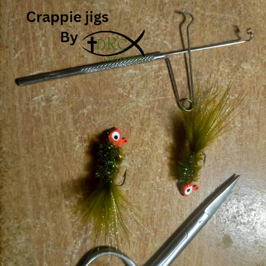 Hand tied Crappie jig 1/32 by DRC Outdoors - Fishing,Hand Made,Tackle