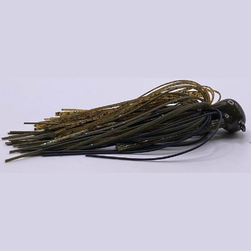 Green Pumpkin Arky Jig by Sharp Hook Lures - Arky Jig,Fishing,Hand Made,Tackle