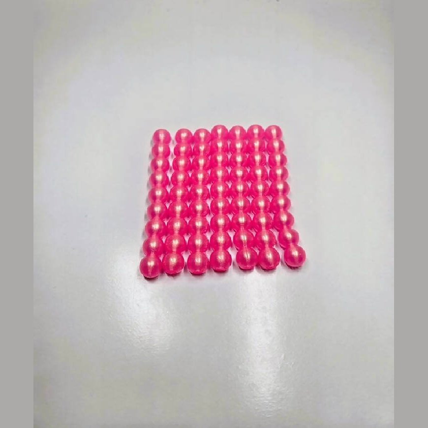 8MM Soft Beads - Pearly Pink by Thurston Bait Company - beads,Fishing,Hand Made,pearly,soft,Tackle